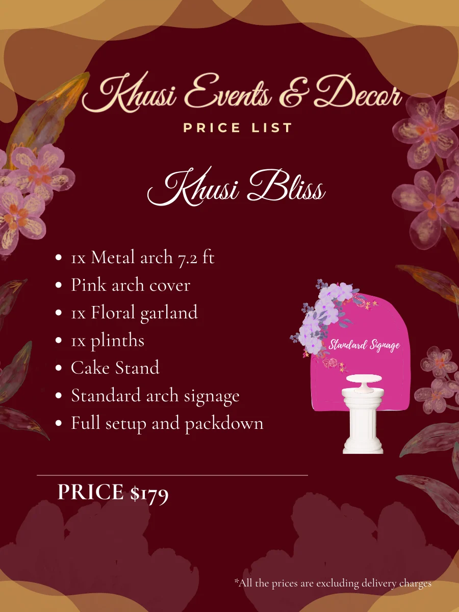 Khusi Bliss package price list